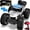 Silver-2 batteries, variant on 1:12 Rc Car,off Road Truck Remote Control Car Metal Shell 2.4G 4WD Dual Motors, with 2 Batteries Black