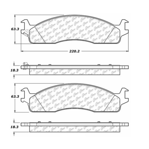 Centric 105.09650 Front Brake Pad