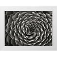 thumbnail image 3 of Vitaly Geyman 32x24 White Modern Wood Framed Wall Art Titled - Floral Labyrinth II, 3 of 5