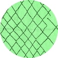 thumbnail image 1 of Ahgly Company Indoor Round Solid Emerald Green Modern Area Rugs, 5' Round, 1 of 4