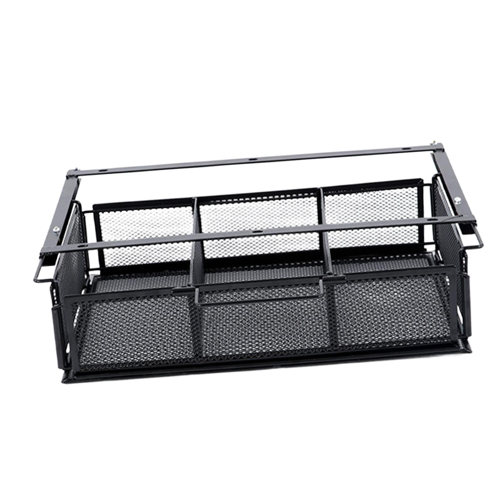 figatia under Desk Drawer Basket Hidden Desktop Organizer Black Invisible Tray Pull Out under Table Storage Shelf for Desktop Kitchen