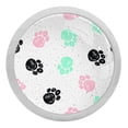 thumbnail image 1 of 4PCS Round Paw Cabinet Fluorescence Knob Glowing in the Dark Furniture Drawer Pulls Handle with Screws, 1 of 5