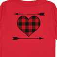 thumbnail image 4 of Inktastic Buffalo Plaid Valentines Day Heart Boys or Girls Long Sleeve Toddler T-Shirt, 4 of 5