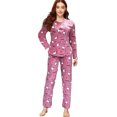 thumbnail image 1 of Pijama Polar Mujer Con Capucha Set 2 Pza Dama Diseño Estampa LOLE Pijama, 1 of 3