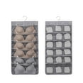thumbnail image 2 of AnuirheiH Closet Hanging Organizer with Mesh Pockets & Rotating Metal Hanger,Dual Sided Wall Shelf Wardrobe Storage Bags,Non-woven Space Saver Bag for Bra Underwear Underpants Socks(24 Pocket), 2 of 5