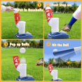 2 in 1 Tball Set for Kids, Toddler T Ball Set with Step on Pitching