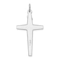 thumbnail image 4 of FB Jewels Sterling Silver Rhodium-plated Enameled Crucifix Pendant, 4 of 4