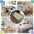 thumbnail image 4 of Cute Green Hedgehog Pattern Rectangle Tablecloth 60"x84",Waterproof Polyester Rectangle Table Cloth, Wipeable Spillproof Polyester Tablecloth for Dining, Camping, Indoor and Outdoor, 4 of 5