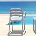 thumbnail image 7 of Compamia Artemis Outdoor Patio Dining Arm Chair in Silver Gray, 7 of 7
