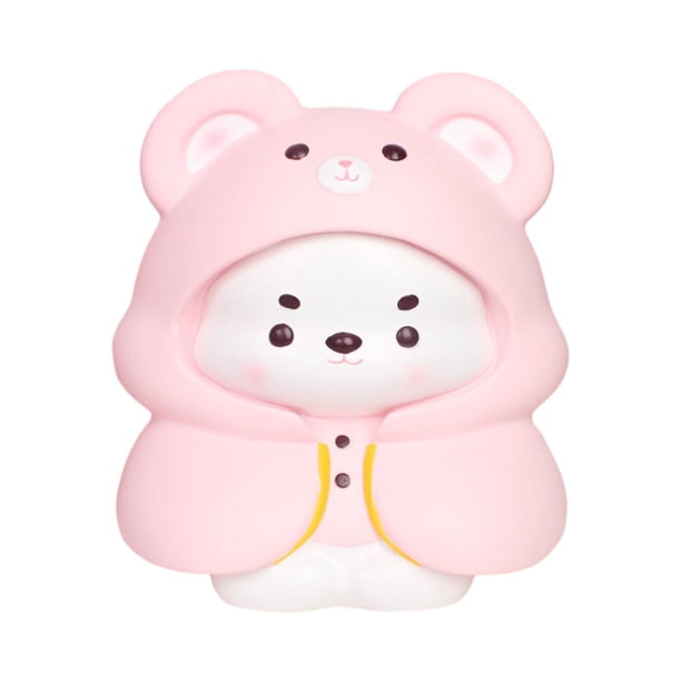 Hucha bonita figura de oso, hucha de dinero, recuerdo, decoración delicada y encantadora para el hogar, tarro de animales para niñas