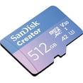 thumbnail image 4 of Tarjeta microSD SanDisk Creator 512GB UHS-I con adaptador SD, 4 of 7