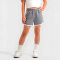thumbnail image 2 of YOUYEDIAN Girl's Running Athletic Shorts Sport Workout Gym Casual Dolphin Shorts (Gray, 11-12 Years), 2 of 3