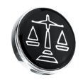 thumbnail image 3 of 2x Brass Scale of Justice Collar Lapel Pin Shirt Lawyer Men Women Badge Pin, 3 of 6