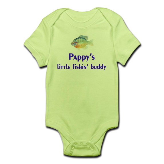 CafePress - Pappy's Fishin Buddy Infant Bodysuit - Baby Light Bodysuit