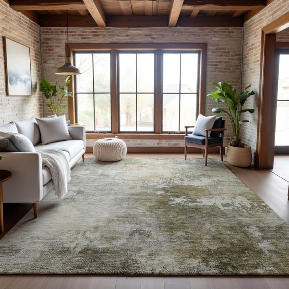 Addison Rugs Mayfield Premium Machine Washable Transitional Abstract Wheat Rectangle Rug, 8' x 10'