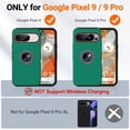 thumbnail image 3 of KOMI for Google Pixel 9 Case/Google Pixel 9 Pro Case, Slim Fit Military Grade Shockproof Case for Pixel 9/9 Pro with Ring Holder Kickstand Protective Phone Case for Google Pixel 9/9 Pro, Green, 3 of 5
