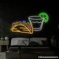 thumbnail image 2 of Glowneon Tacos And Tequila Neon Sign, Tacos And Wine LED Sign, Welcome Open Tacos Restaurant Sign, 2 of 5