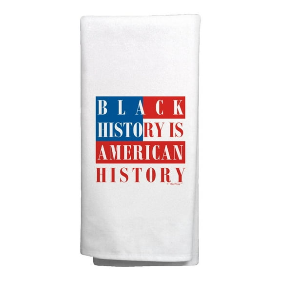 ThisWear Civil Rights Movement Towel Black History is American History Kitchen Towel White