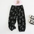 thumbnail image 2 of Zhuashum 18-24 Months Boys Pants Solid Color Wide Leg High Waist Loose Fit Everyday Wear Demin Pants Retro Daily Wear Black, 2 of 3