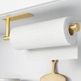 thumbnail image 2 of Paper Towel Holder - Self-Adhesive or Drilling, Wall Mounted Rack - Stainless Steel Kitchen Roll Holder Under Cabinet, 2 of 8
