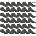 thumbnail image 4 of Yacht & Smith Wholesale Men's Cotton Shoe Liner Training Socks Size 10-13 (Dark Heather Gray, 36), 4 of 6