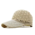 thumbnail image 1 of LinYooLi Rhinestone Baseball Cap Women Snapback Hats for Women Cap Adjustable Summer Mesh Sun Hats Bone Casquette Dad Hat Female, 1 of 6