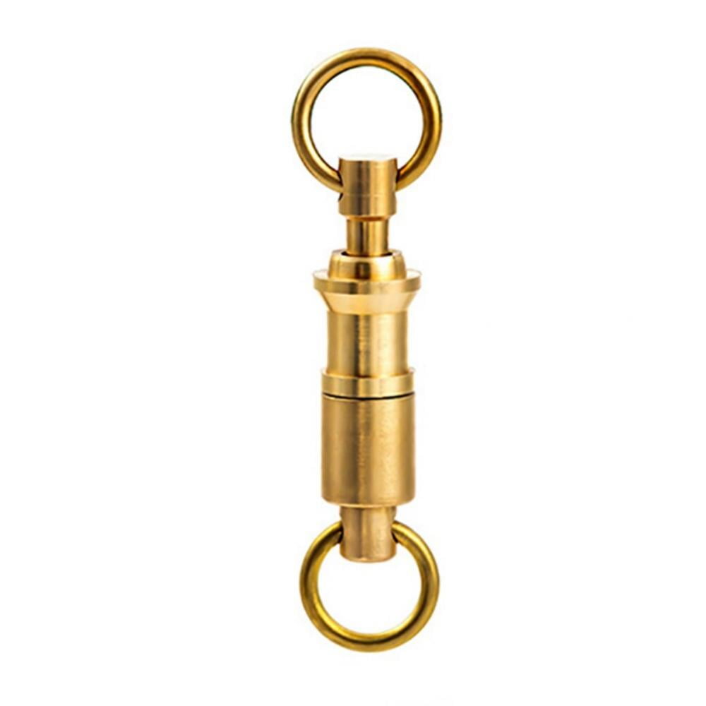 Brass  Keychains Key Holder Keyrings U Hook  With Two Brass Split Ring 