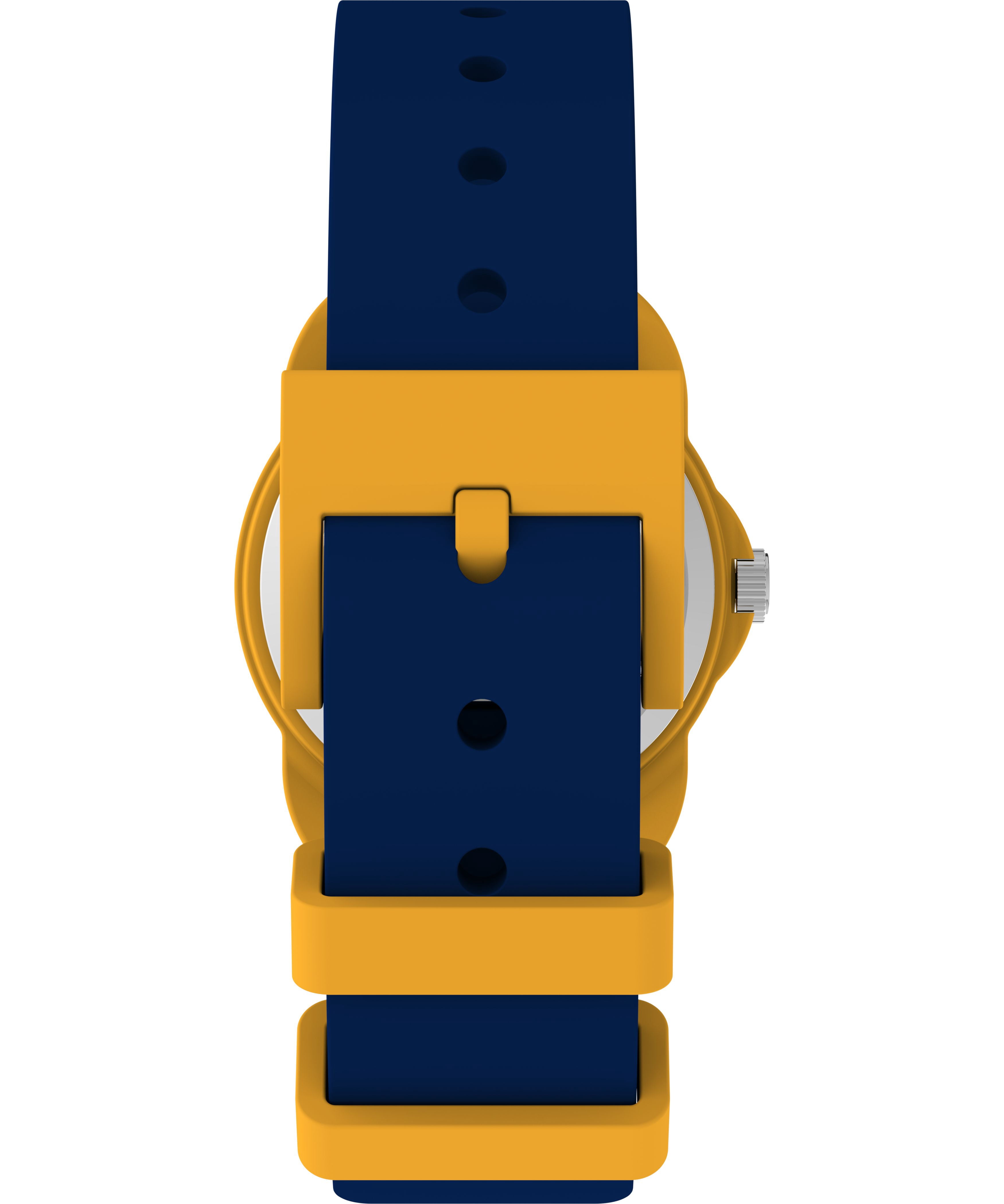 Timex Kids Analog 30mm Watch - Blue Strap White Dial Yellow Case