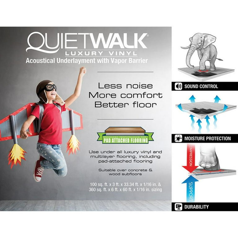 Quiet Walk Floor Underlayment - Underlayment with Superior Sound