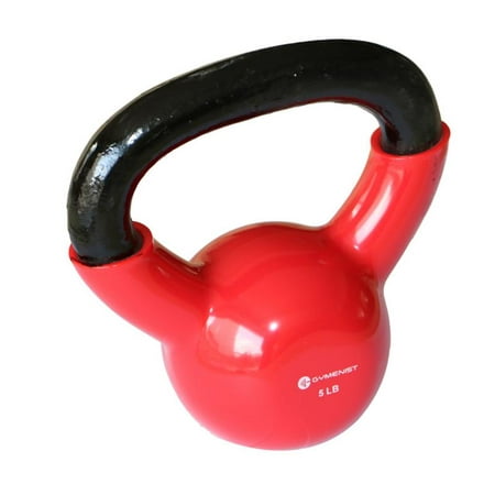 Gymenist Kettlebell Fitness Iron Weights With Vinyl Coating 5 lbs - 30lbs
