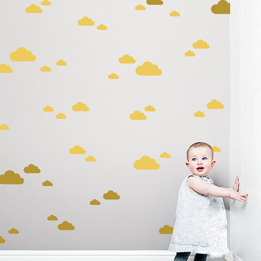 38Pcs Cloud Removable Wall Stickers Decals Kids Baby Nursery Room Home Decor Hot