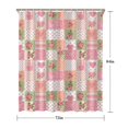 thumbnail image 5 of Pioneer Flower Floral Print Pattern Shower Curtain 72"x84", Bathroom Decorative Shower Curtain Set with 12 Hooks, Waterproof Washable, 5 of 6