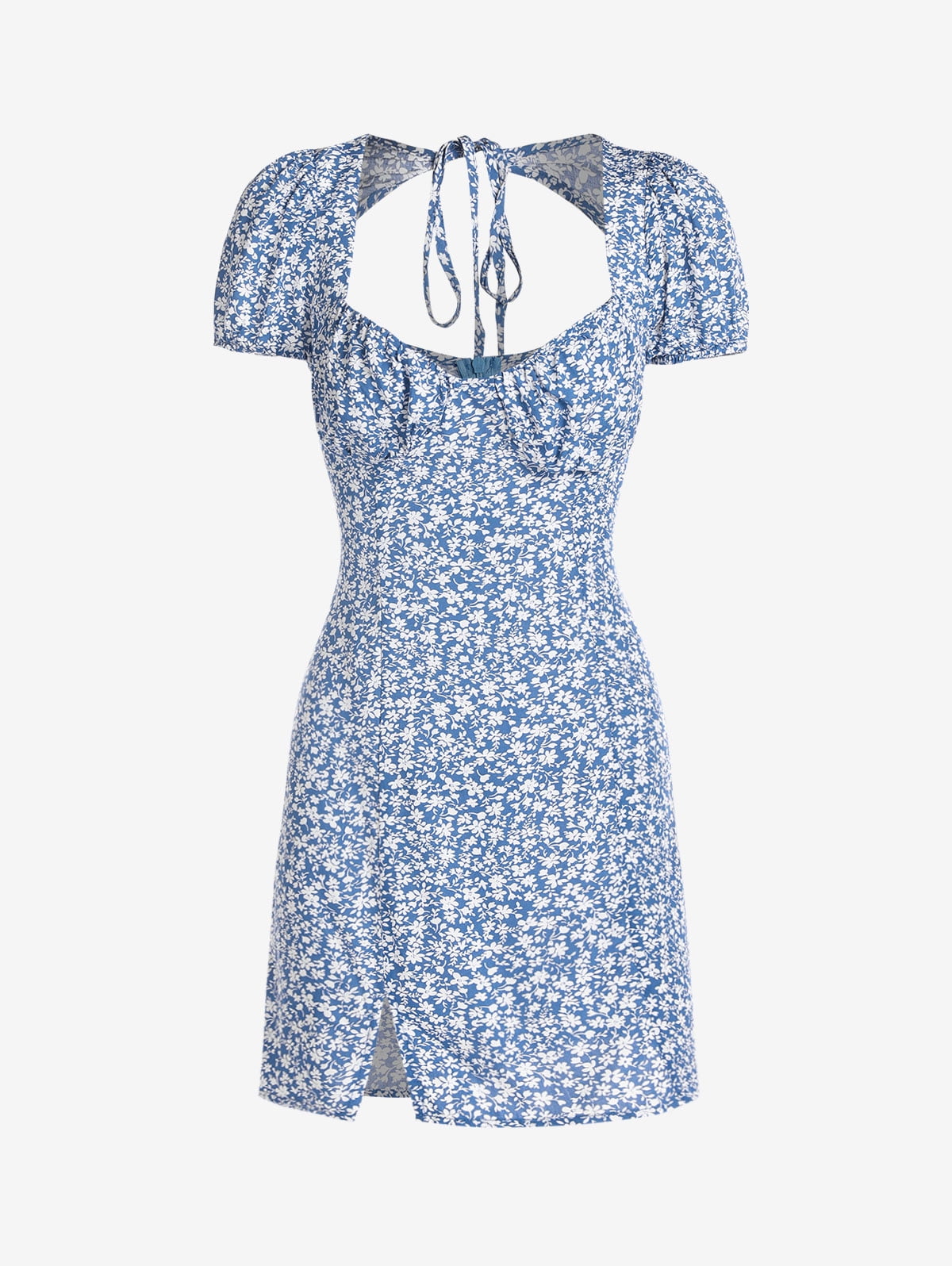 haworth mini dress white Elexis Ruffle Hem Mini Dress