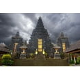 thumbnail image 2 of Jaynes Gallery 14x11 White Modern Wood Framed Museum Art Print Titled - Indonesia-Bali Front of Besakih Temple, 2 of 4