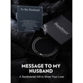 thumbnail image 5 of Bandmax 8MM Stainless Steel Cuban Chain Bracelets for Men Women Black Miami Curb Link Hand Chain Gift with Card To Husband Valentine Father's Day Birthday, 5 of 8