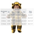 thumbnail image 3 of Gamivast Romper Jumpsuit Baby Fleece Plaid Sherpa Winter Snowsuit Toddler Warm Hooded Outerwear with Cute Bear Ears Full Zip Outfit for Infant, 3 of 6