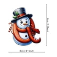 thumbnail image 1 of Uklsqma Acrylic 2D Christmas Snowman Letter Ornament | Personalized Holiday Tree Pendant with Custom Name | Includes 3 Ribbons | Festive Hanging Decoration for Kids Gifts Wreaths Windows, 1 of 1