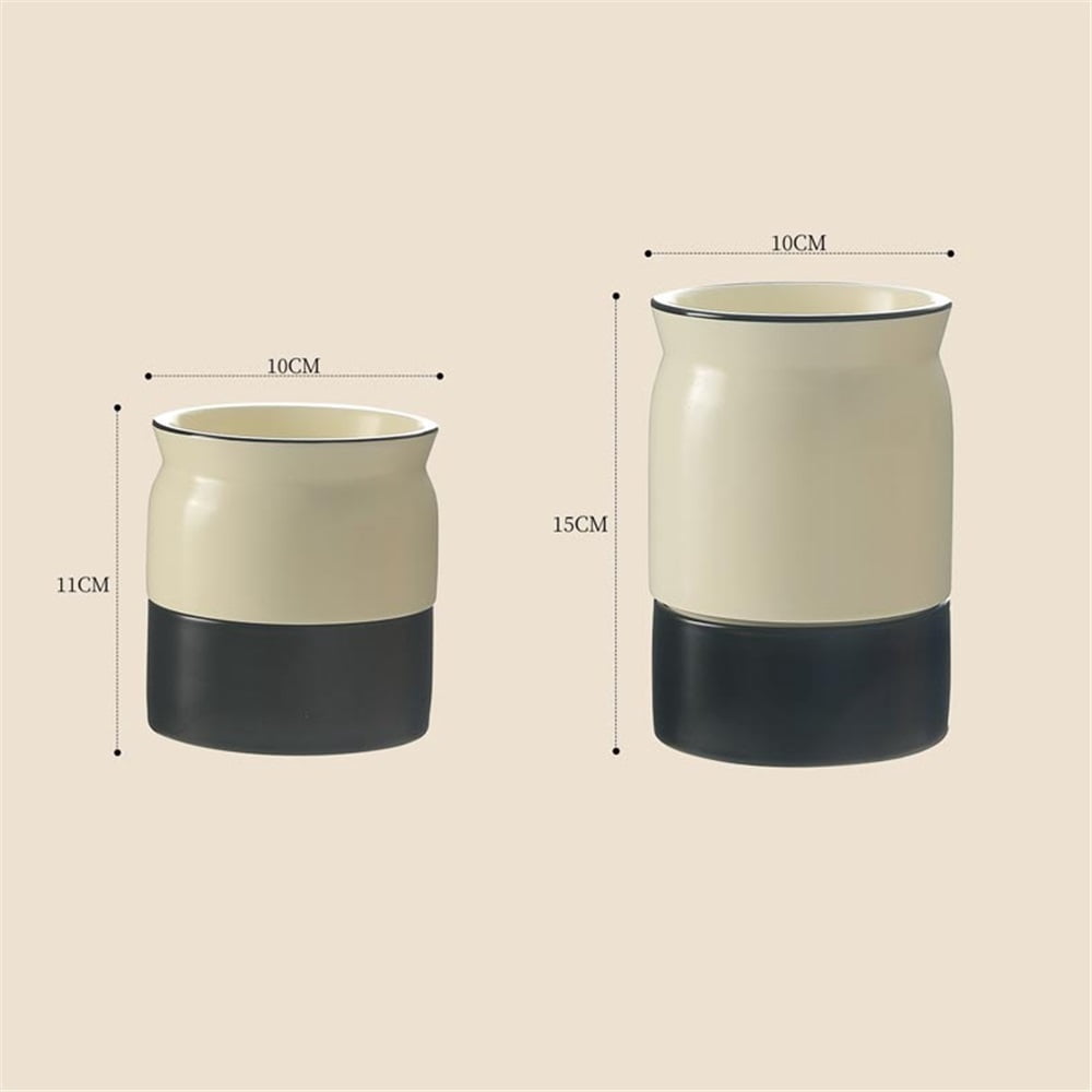 Utensil Holder Caddy, Ceramic Utensil Holder for Countertop, Vintage Utensil Crock