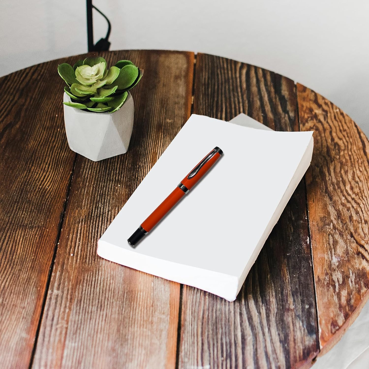 Gripper Rollerball Pen - Orange Gloss with Anti Slip Grip (Budget Friendly Pen)