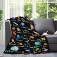 thumbnail image 2 of Yibo Space Alphabet Gift for Girls Boys Kids Space Lovers Super Soft Flannel Blanket for Sofa Couch Camping Travel Plush Warm Home Decor for All Seasons,for Kids/Baby, 2 of 7