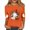 Light Green-A-70706aa, variant on Trgacdwlo Halloween Shirts for Women 3/4 Length Sleeve Funny Pumpkin Graphic Womens Shirts Crew Neck Spooky Season Fall Pullover Tops S