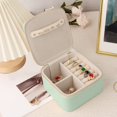thumbnail image 1 of Meitianfacai European Hand Carry Jewelry Box With High Appearance Value And Large Capacity Ring Necklace Jewelry Box Solid Color With Metal Zipper, 1 of 6