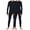 Black 2 sets, variant on Boys Thermal Underwear 2 Sets Soft Comfortable Thermal