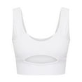 thumbnail image 2 of Playeras,Blusas y Tops,Ropa para Mujer Correr camisetas sin mangas para las mujeres Top sin mangas para mujer U Veck, sexy, único, ajustado, recortado, sin mangas (White, M), 2 of 7