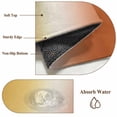 thumbnail image 6 of Burnt Orange Yellow Ombre Round Area Rug 3Ft Washable Small Circle Rugs for Kitchen Entryway, Contemporary Art Abstract Aesthetics Non-Slip Carpet Floor Mats Indoor Outdoor Carpet Runner Home Decor, 6 of 8