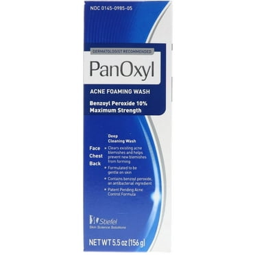 PanOxyl 10% Acne Foaming Wash 5.5 oz (Pack of 2)