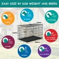 thumbnail image 7 of CL.HPAHKL 36inch Dog Cage for Large Dogs Indoor, Folding Dog Crates and Kennels Double Door, Pet Cage with Tray Pan for Dogs, 7 of 7