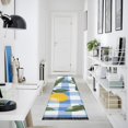 thumbnail image 4 of Yayeee Runner Rug for Bedroom 2'x6' Machine Washable Hallway Non Slip Mat, Light Blue Plaid, 4 of 8