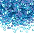 thumbnail image 1 of Uxcell 1440 Piezas de Rhinestone Hotfix Flatback de 4 mm, Gemas Redondas de Resina para Manualidades, Ropa, Decoración DIY, Arte de Uñas, (SS16, Azul Claro), 1 of 7