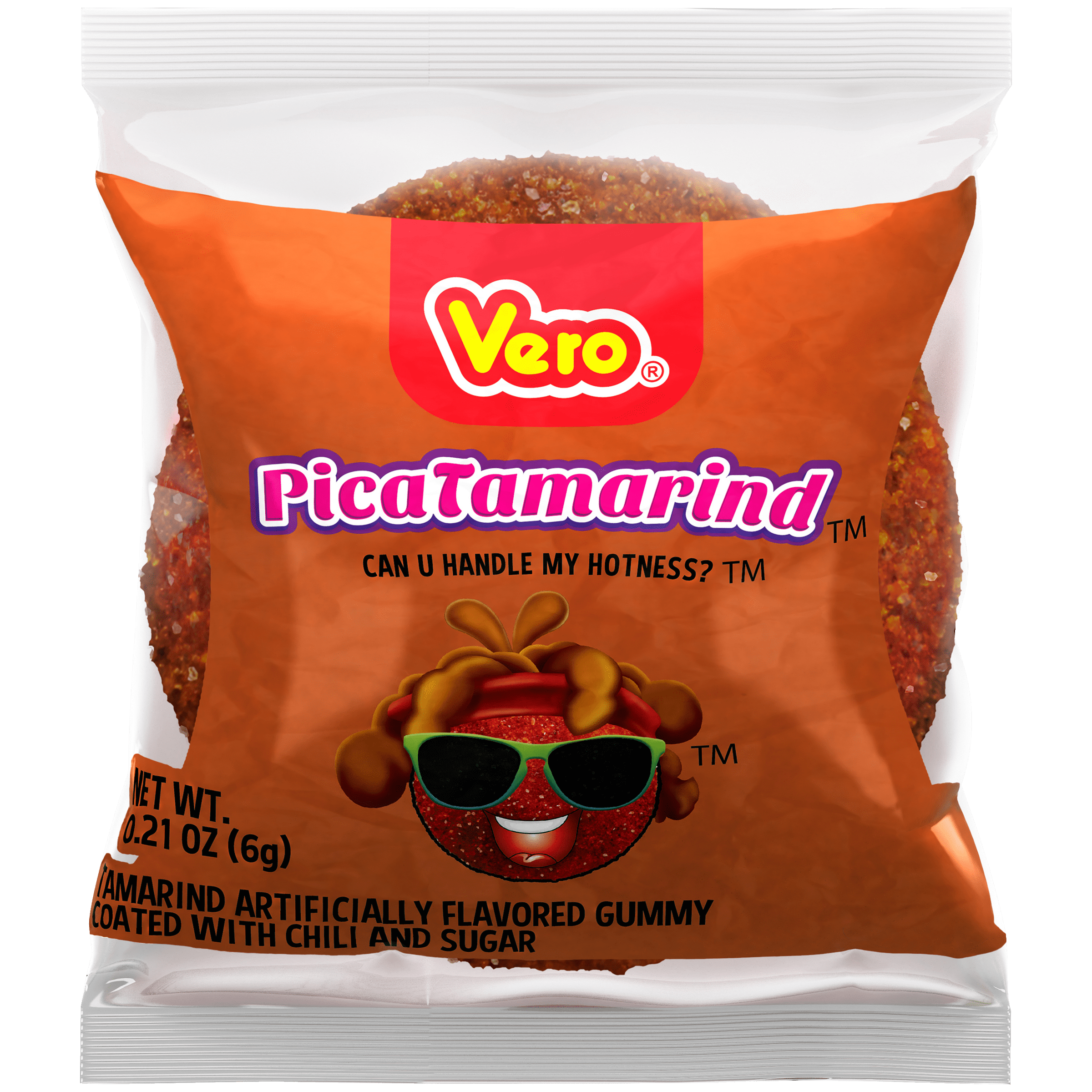 (7 pack) Vero Pica Tamarind Flavored Gummy Chili & Sugar, 6.3 oz Bag